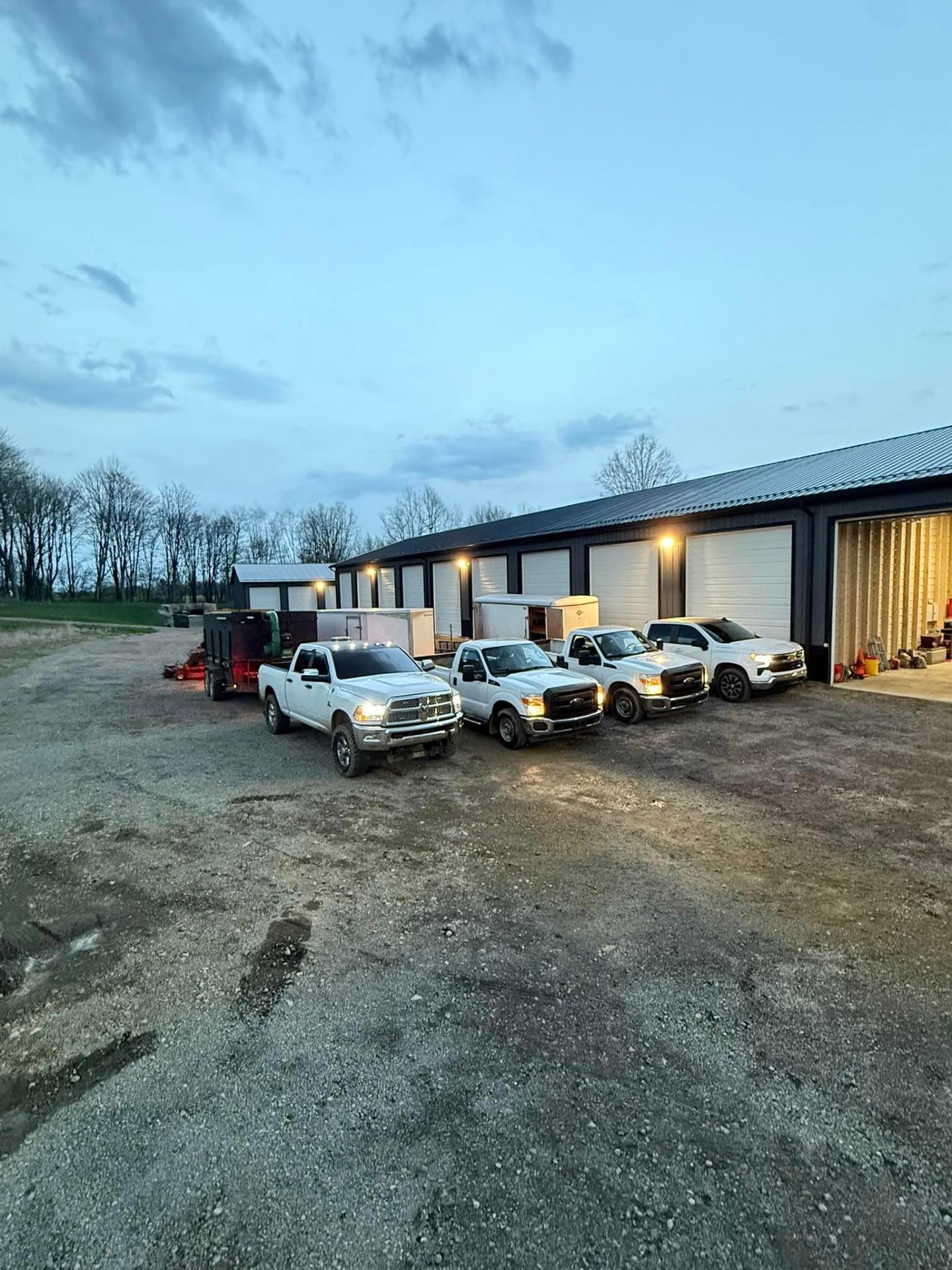 La Familia equipment fleet at the shop