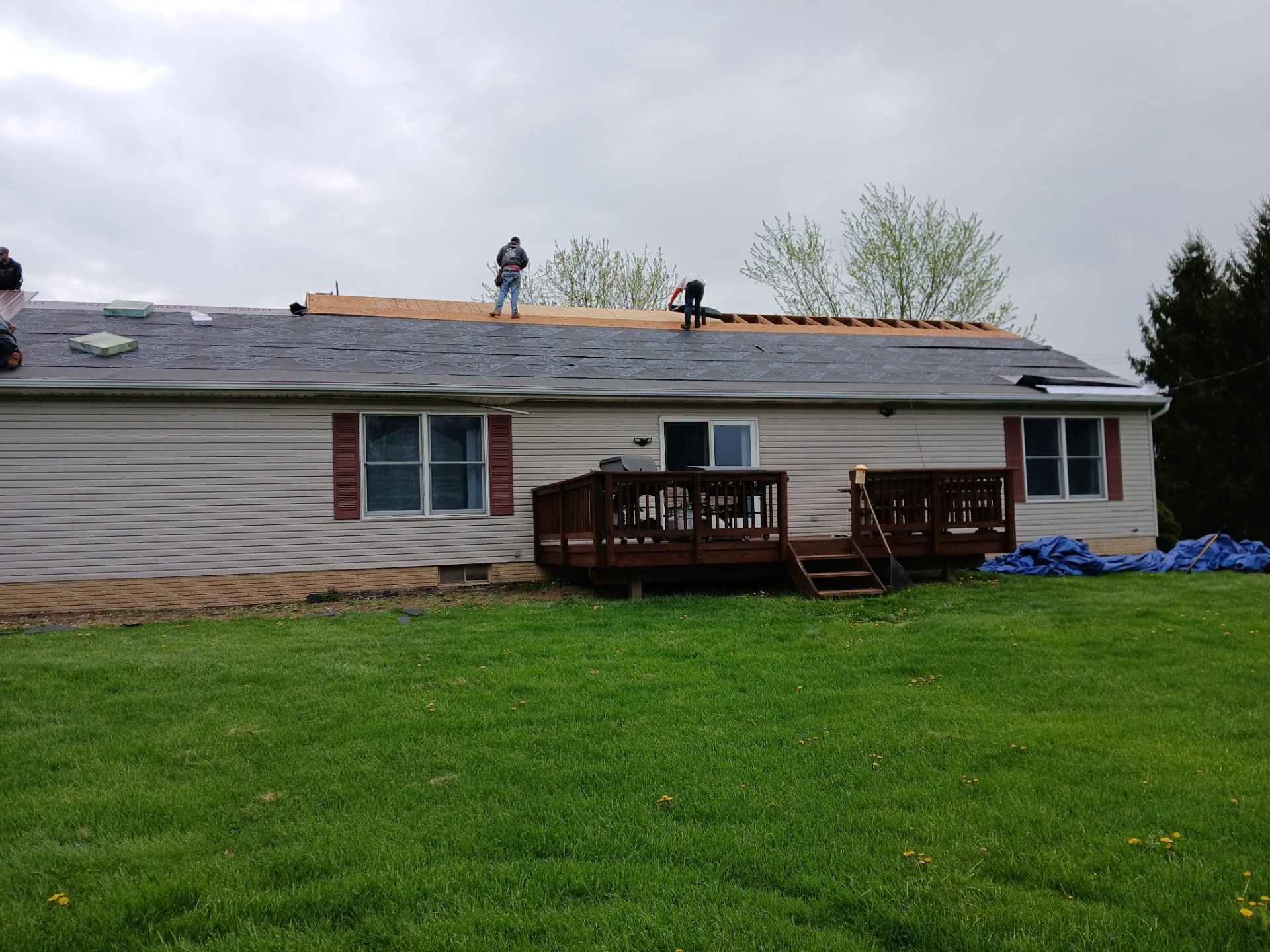 Roof restoration project two before
