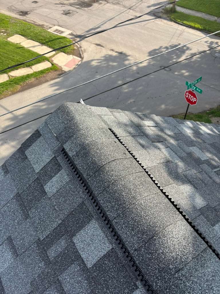 Roof restoration project one after