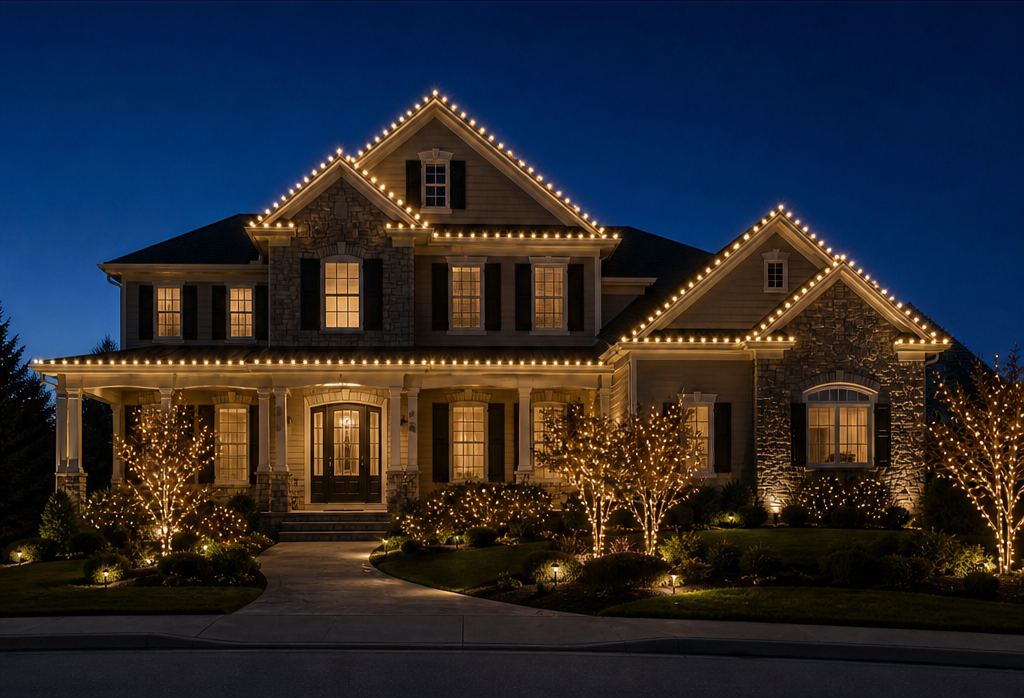 Christmas Lights Installation by Home Based Investment Group